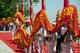 China: Bai dragon dancers, Bai music and dance festival at San Ta Si (Three Pagodas), Dali, Yunnan