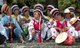 China: Bai women at the Bai music and dance festival, San Ta Si (Three Pagodas), Dali, Yunnan