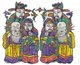 China: The Daoist Gods of Good Fortune (Fu), Prosperity (Lu) and Longevity (Shou), referred to collectively as Fulushou.